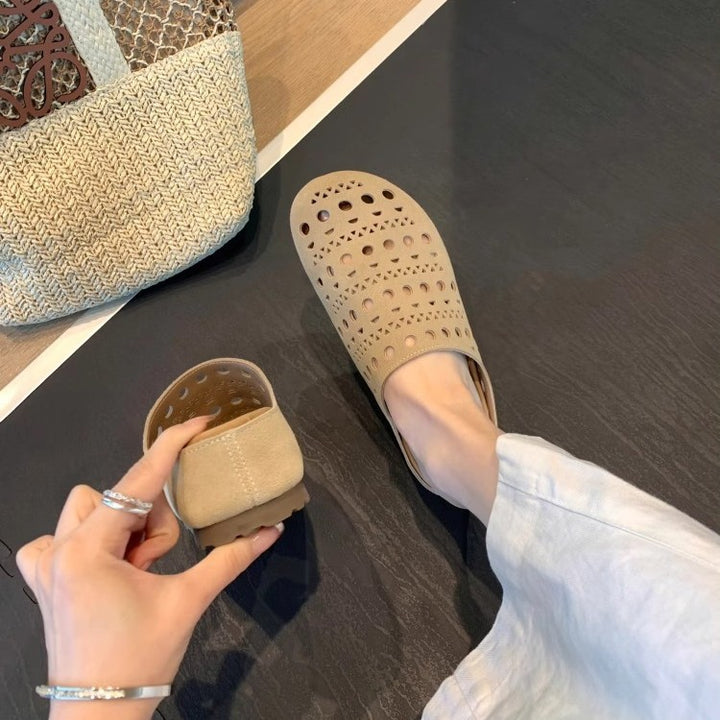 Femme Åndbare Perforerede Slip-On Clogs Stilla