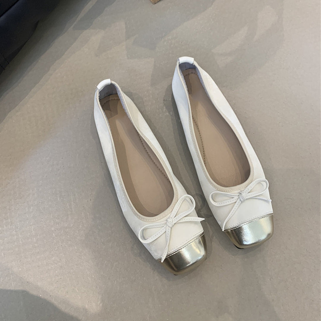 Dame Elegant Sløjfe-Accent Balletsko Stilla