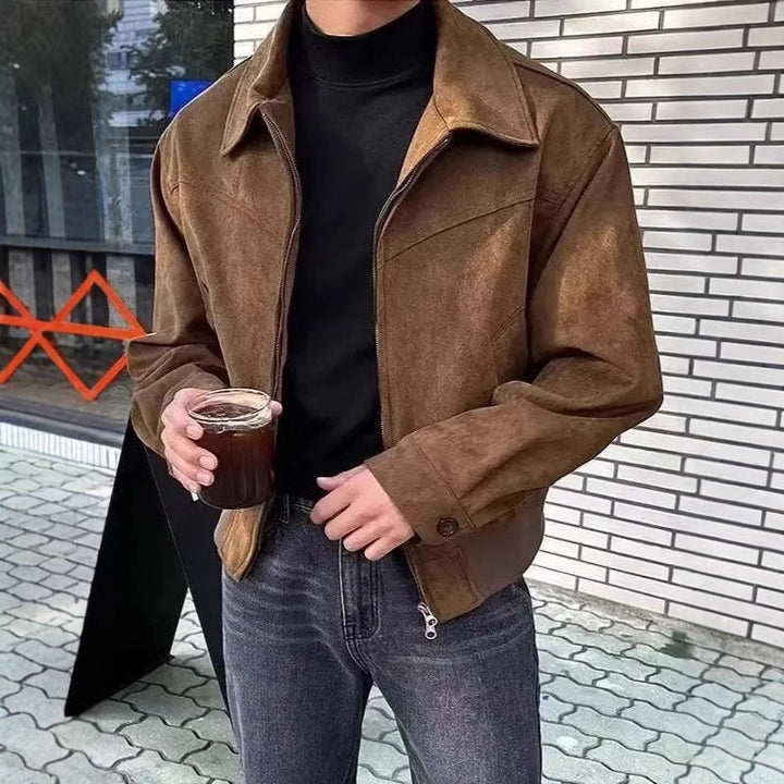 Herre afslappet oversized jakke i vintage-stil Stilla