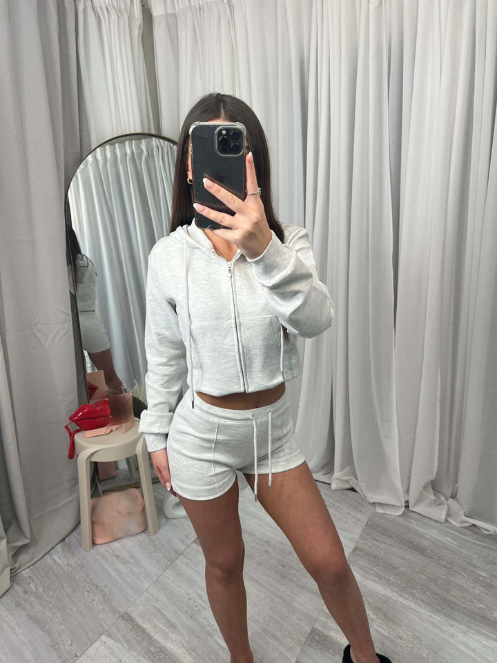 Kvinders sporty crop top og shorts sæt Skovae