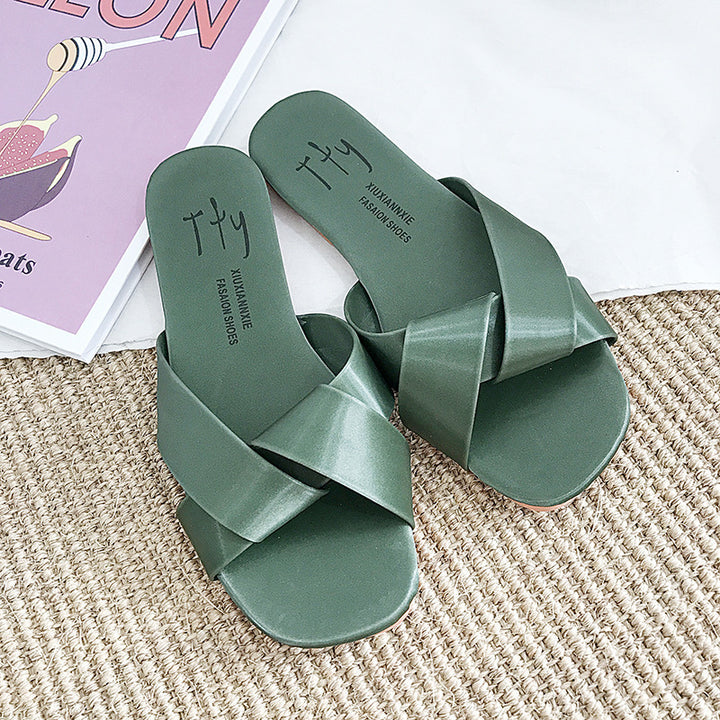 Damer mode sandaler med krydset rem Stilla