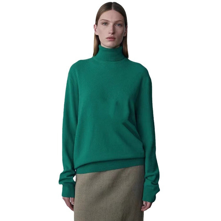 Kvindernes hyggelige højhalset sweater lavet af uld af høj kvalitet Stilla