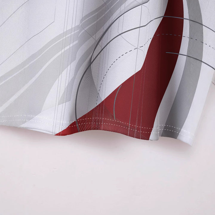 Herre poloshirt med moderne grafisk design Stilla