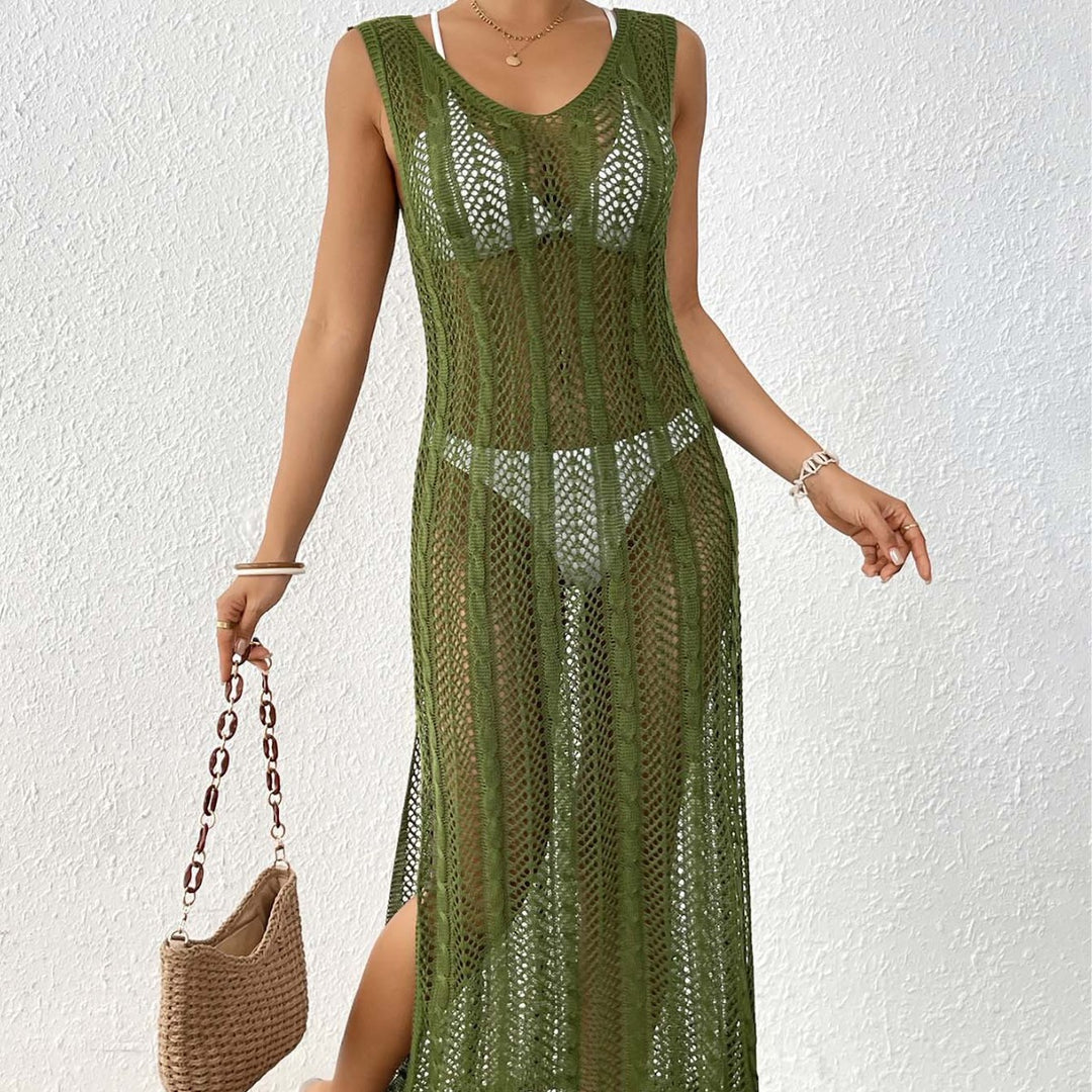 Dame Hæklet Maxi Cover-Up Kjole Stilla