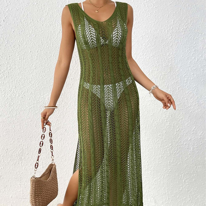 Dame Hæklet Maxi Cover-Up Kjole Stilla