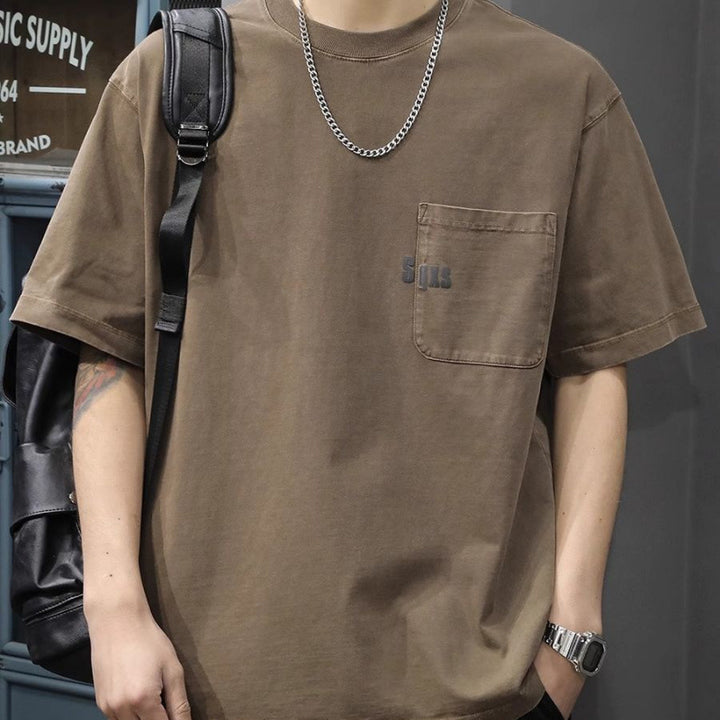 Herre Fritids Pocket T-Shirt Stilla