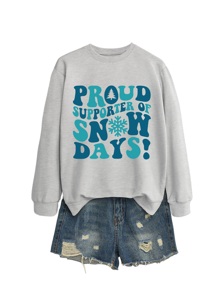 Kvinders sweatshirt med kreativt print og afslappet snit Stilla