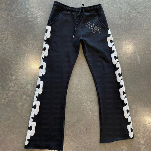 Kvinders sweatpants med kreative side detaljer og behagelig pasform Skovae