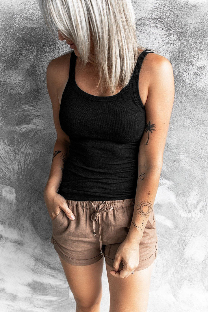 Dame Sporty Basic Top i åndbart bomuldsStilla