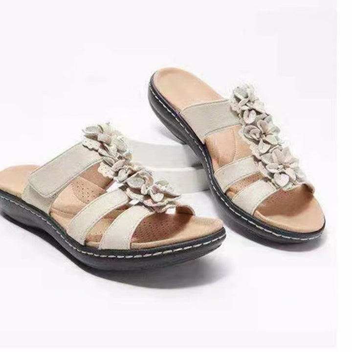 Dame elegante Sandaler med florale detaljer Stilla