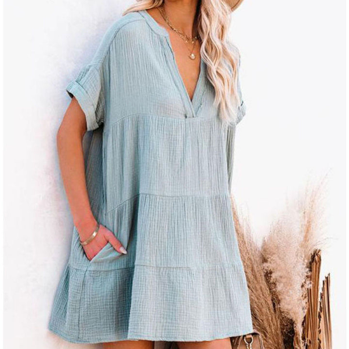 Femme Relaxed Fit Gestufte Mini Kjole Stilla