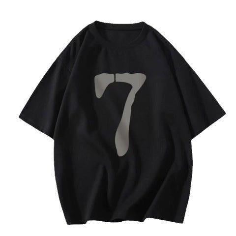 Dame Grafik T-shirt med kunstnerisk minimaldesign og afslappet pasform Stilla