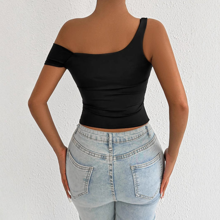 Damer Off-Shoulder Kroptop med tætsiddende pasform Skovae