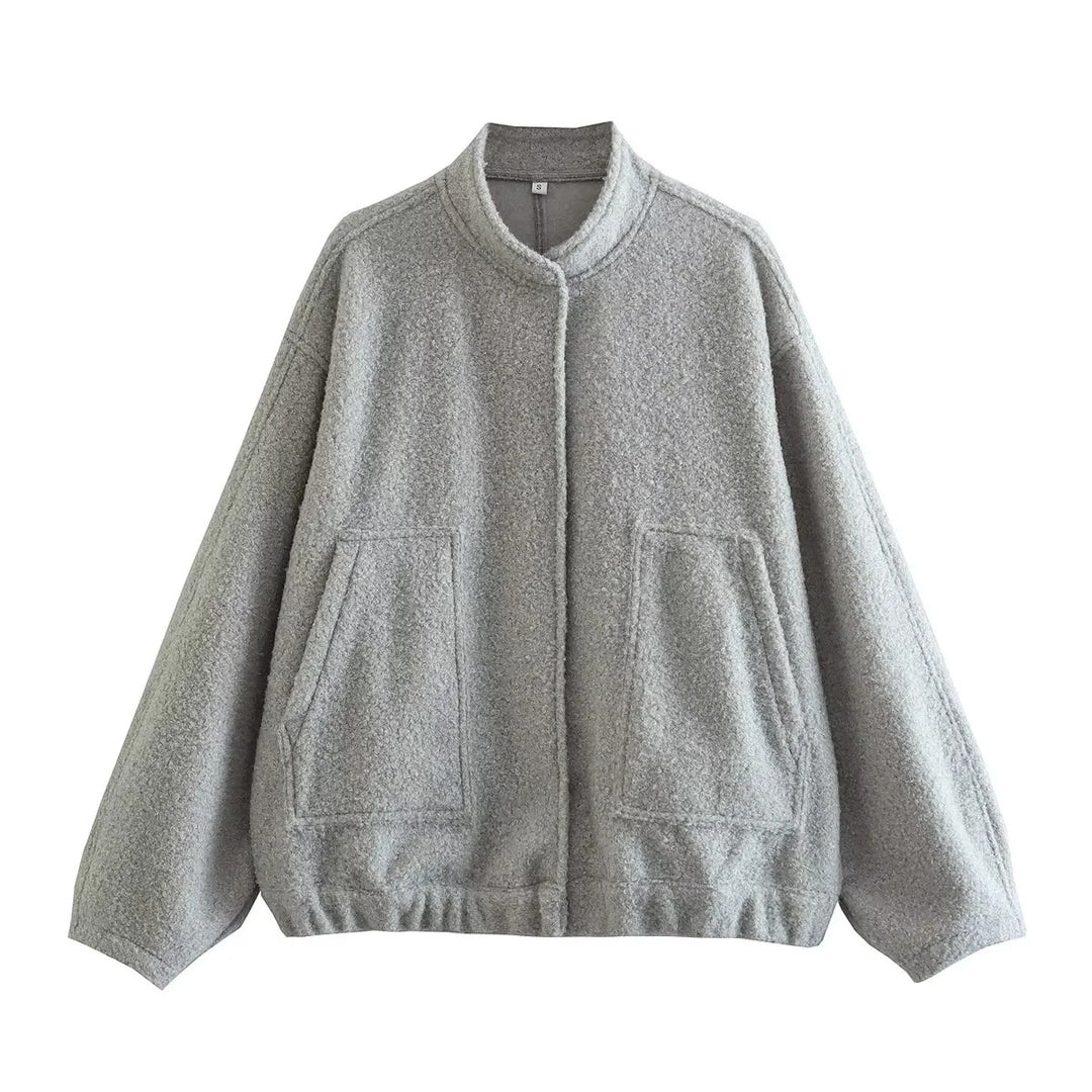 Dame Oversize overgangsjakke i materiale af høj kvalitet med moderne detaljer Stilla