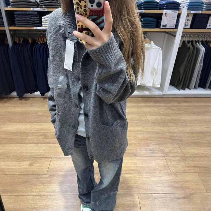 Kvinders Oversized Cardigan med Høje Lommer Stilla