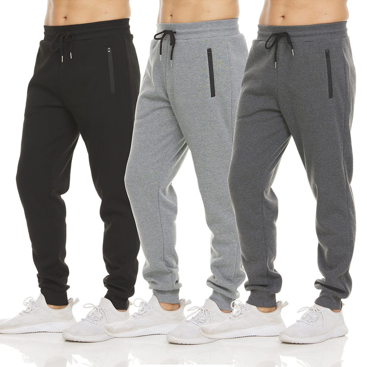 Herre sporty joggingbukser med praktiske lommer og elastisk talje Skovae