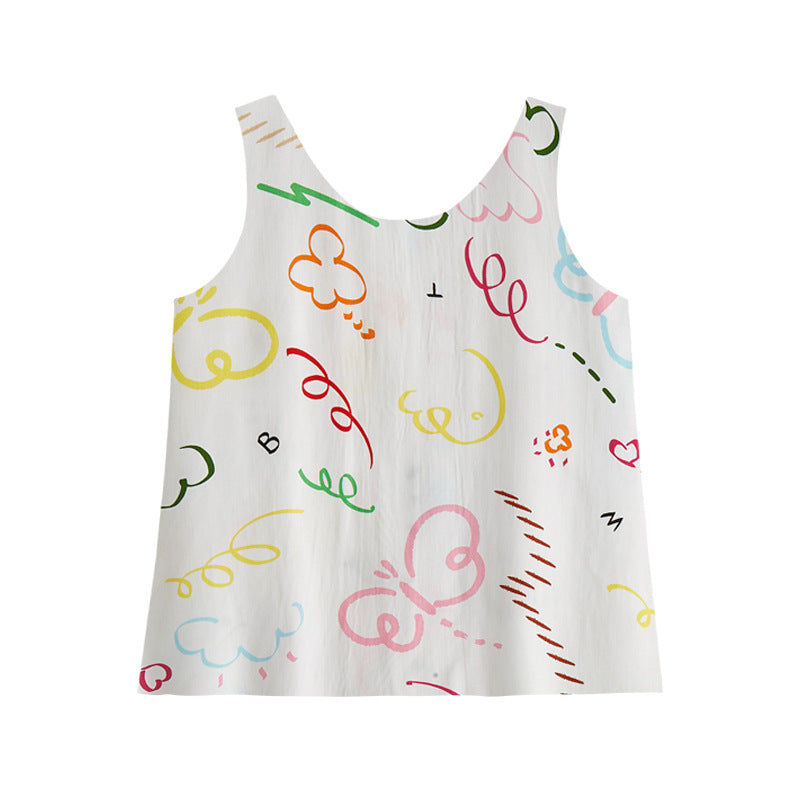 Dame bluse top med blomstret design og maxilængde snit Stilla