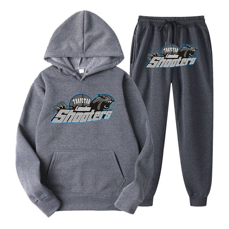 Dame's fritids hoodie og joggersæt med urban sportsdesign Skovae