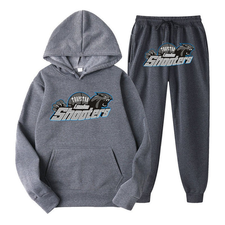 Dame's fritids hoodie og joggersæt med urban sportsdesign Skovae