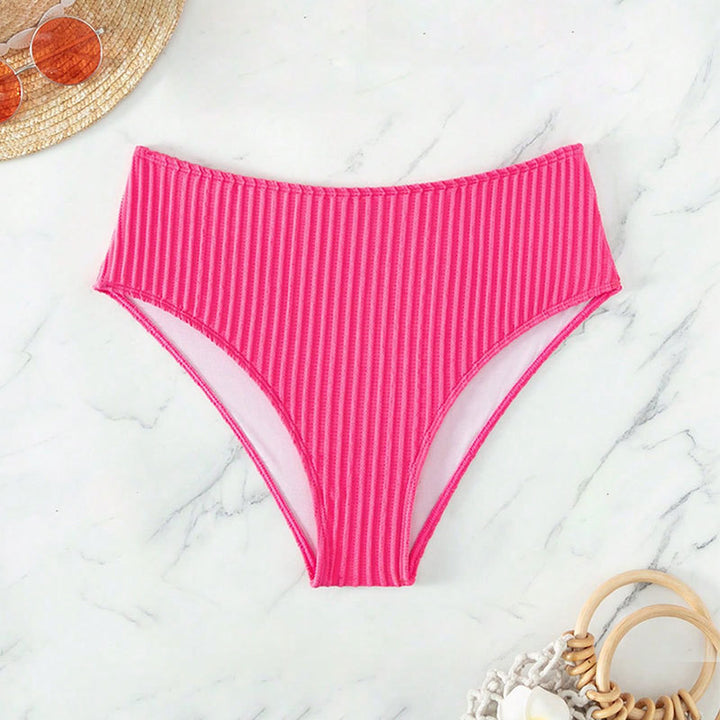 Dame Højtaljede Bikini-bund med fashionable stribemønster Stilla
