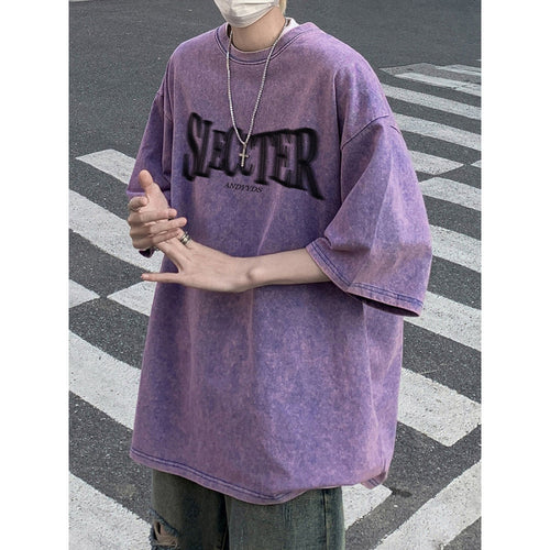 Dame oversized T-shirt med trendy urban grafisk design Stilla