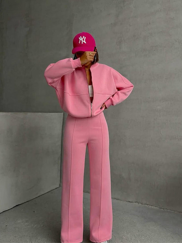 Stilla | Trendy Street Style Jakke Lang Bukser Sæt