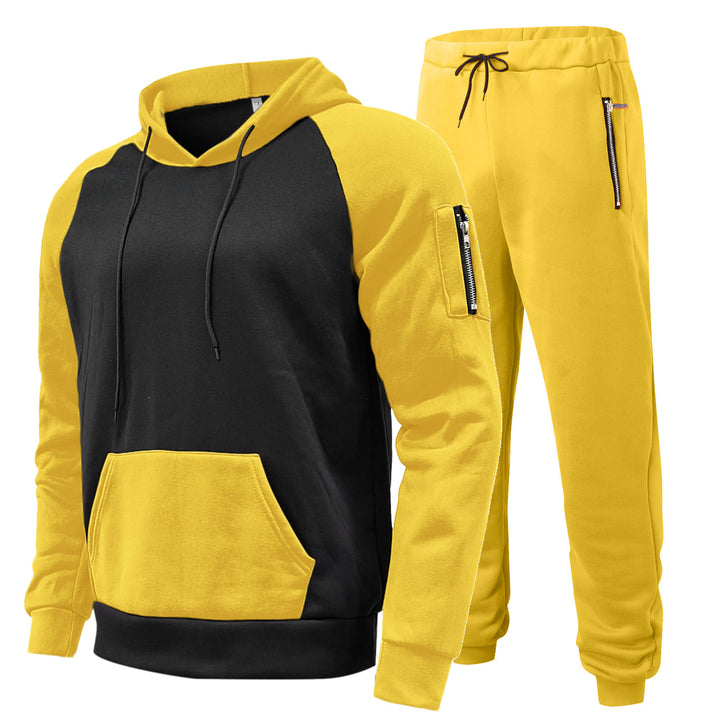 Herrer Sportiv Hoodie- og Joggingbukser-Sæt med åndbart Struktur Stilla