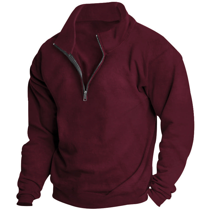 Dame sweatshirt med halv lynlås og oversized pasform Stilla