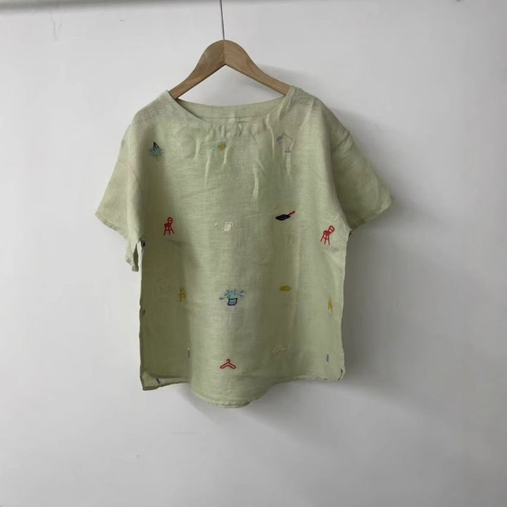Dame Relaxed Fit Bestikset Linnedragt Stilla