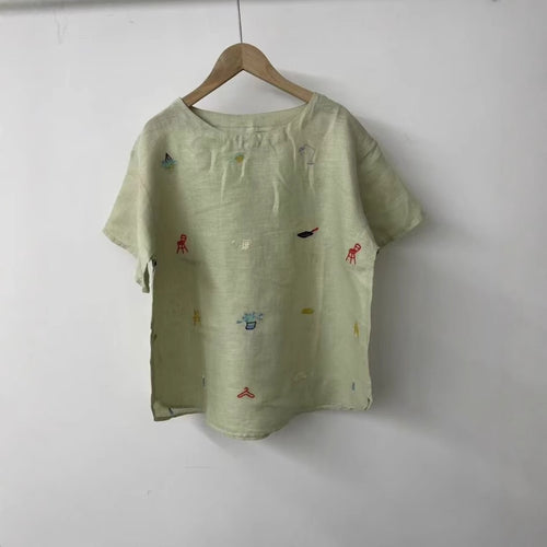 Dame Relaxed Fit Bestikset Linnedragt Stilla