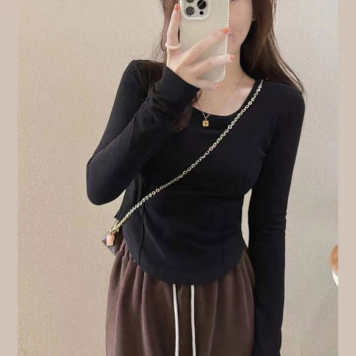 Femme Stilfuldt Langærmet Fit Top Stilla
