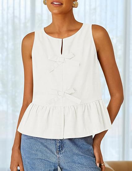 Dame mod fashionable bluse med rynker og sløjfedetalje Stilla
