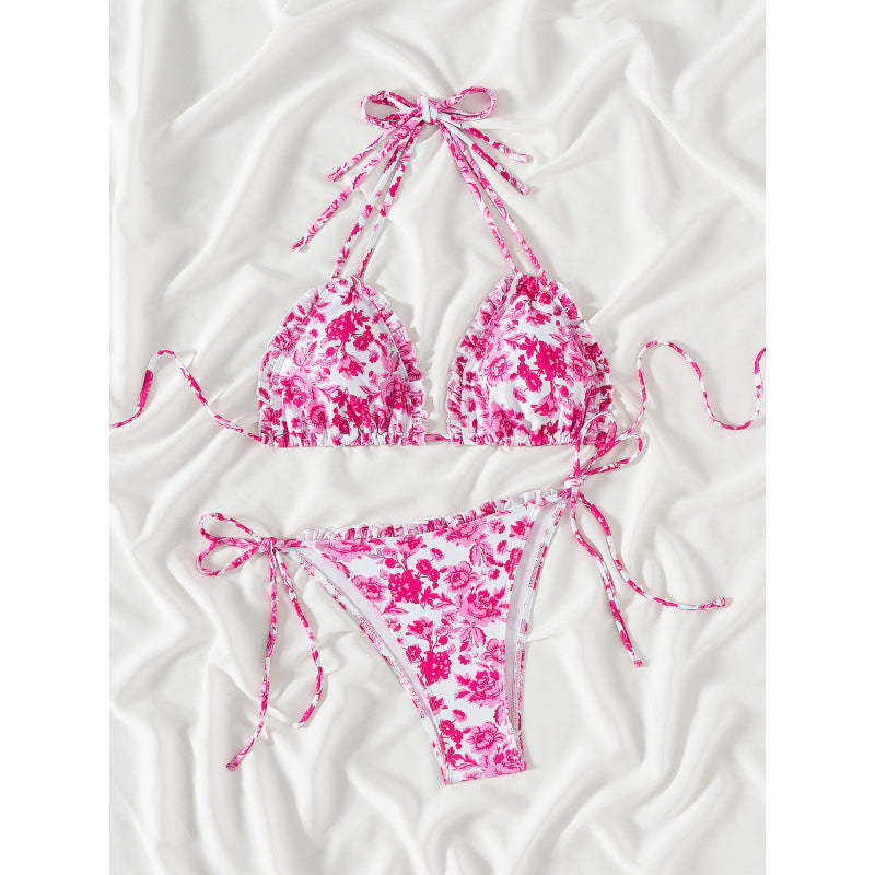 Dame Triangel-Bikini med legende ruffle-design Skovae