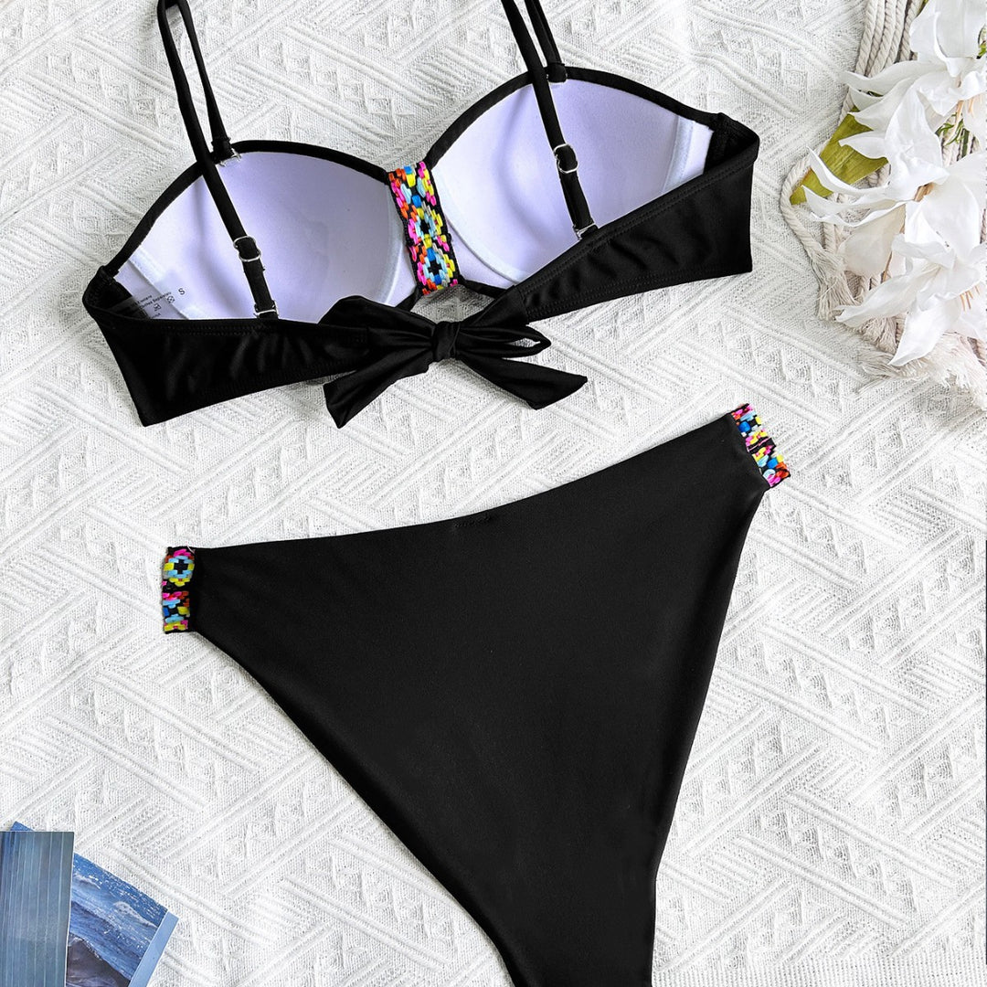 Dame Bikiniset med udsmykkede detaljer Skovae
