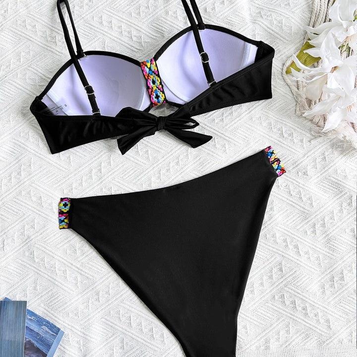 Dame Bikiniset med udsmykkede detaljer Skovae