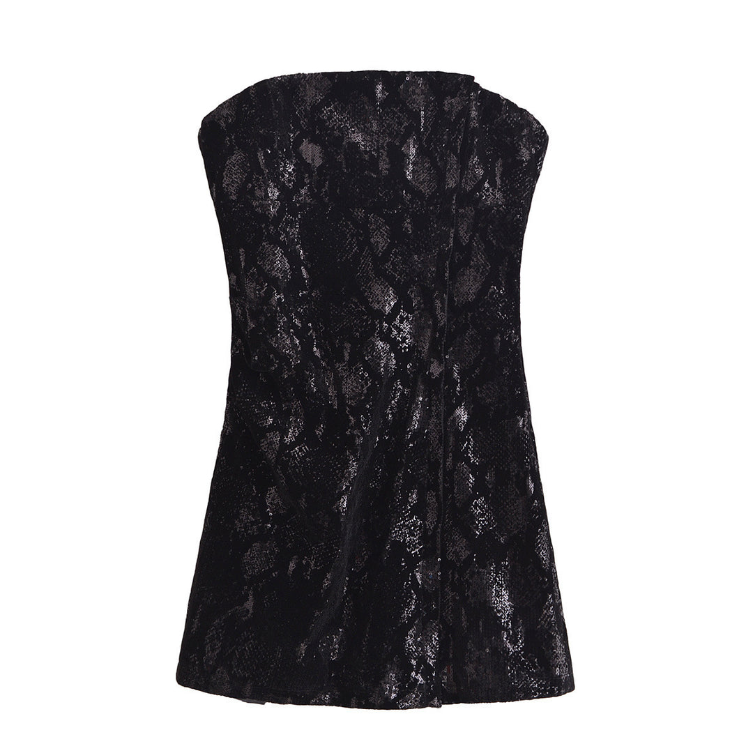 Femme Stram gratis Struktureret Slip Kjole Stilla