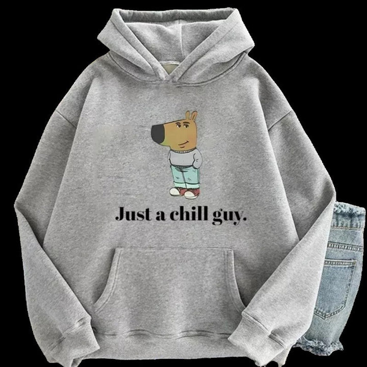 Kvinders hoodie med kreativt dyremotiv Skovae