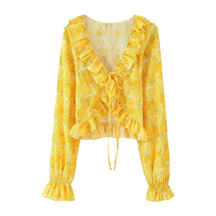 Femme Florale Bindebælte Rufsetørklæde Stilla