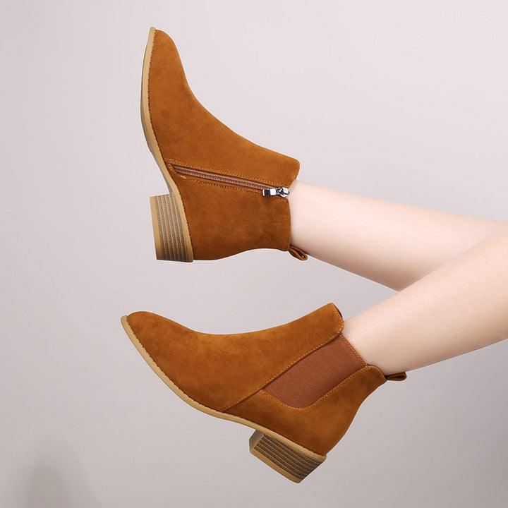 Dame Chelsea-støvler i elegant suede-design Stilla