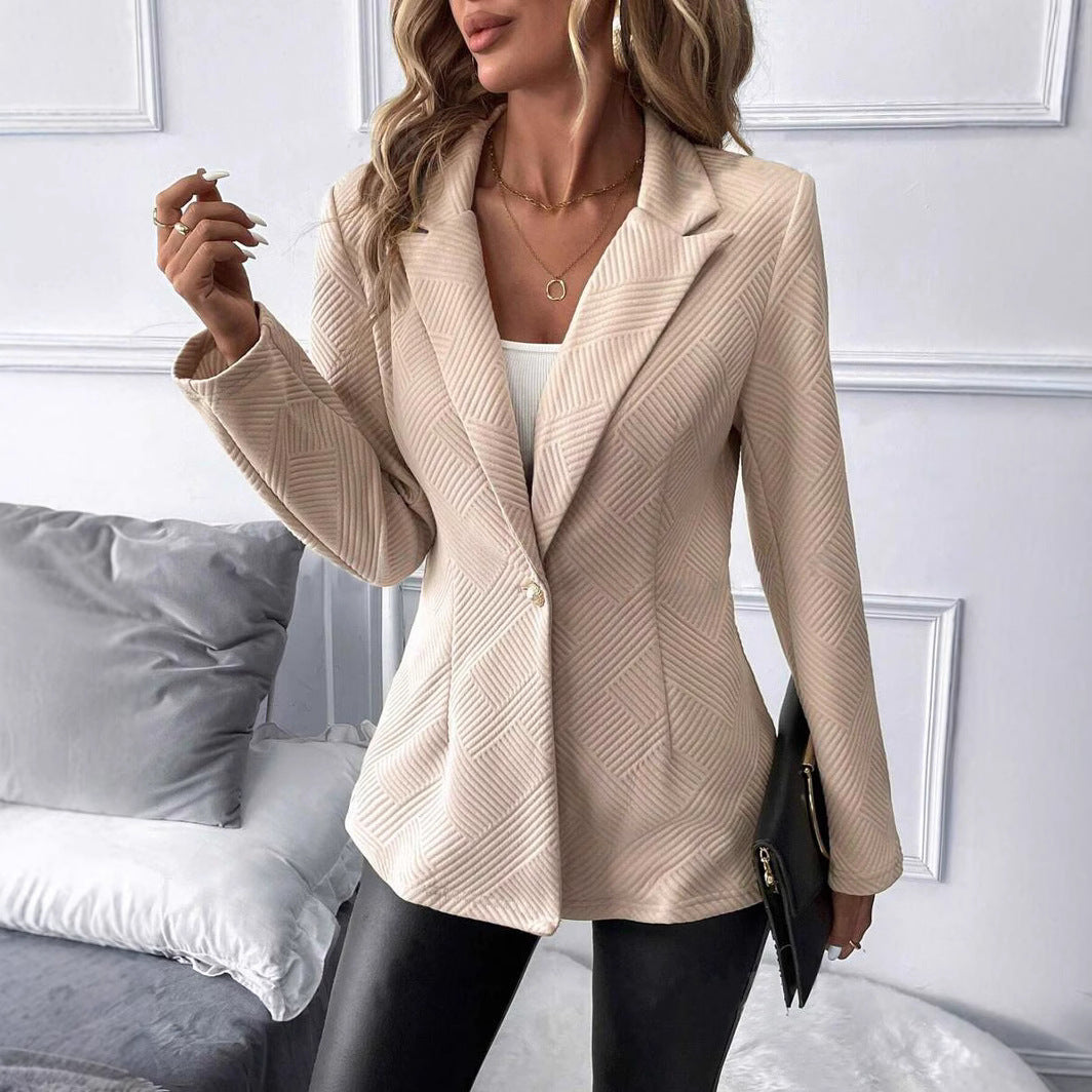 Damer elegant blazer med struktureret design og praktisk knaplukning Stilla