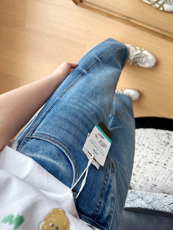 Dame Højtaljede Mom-Jeans Stilla