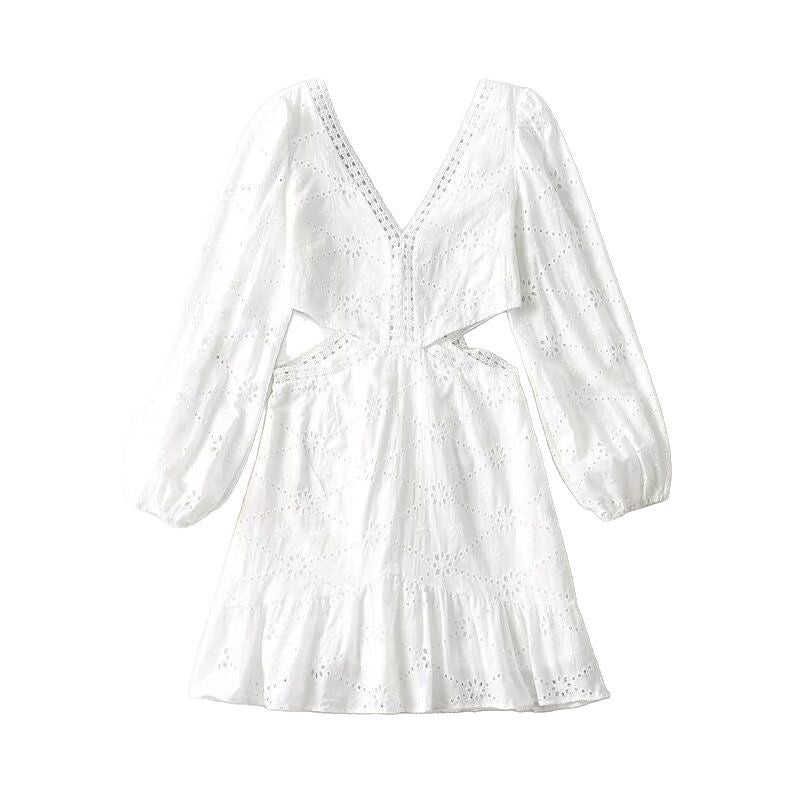 Dame let sommerkjole med cut-out-detaljer Stilla