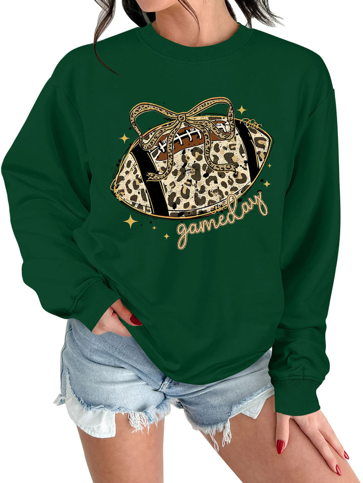 Kvinders sweatshirt med spændende sportsmotiv og afslappet skæring Stilla