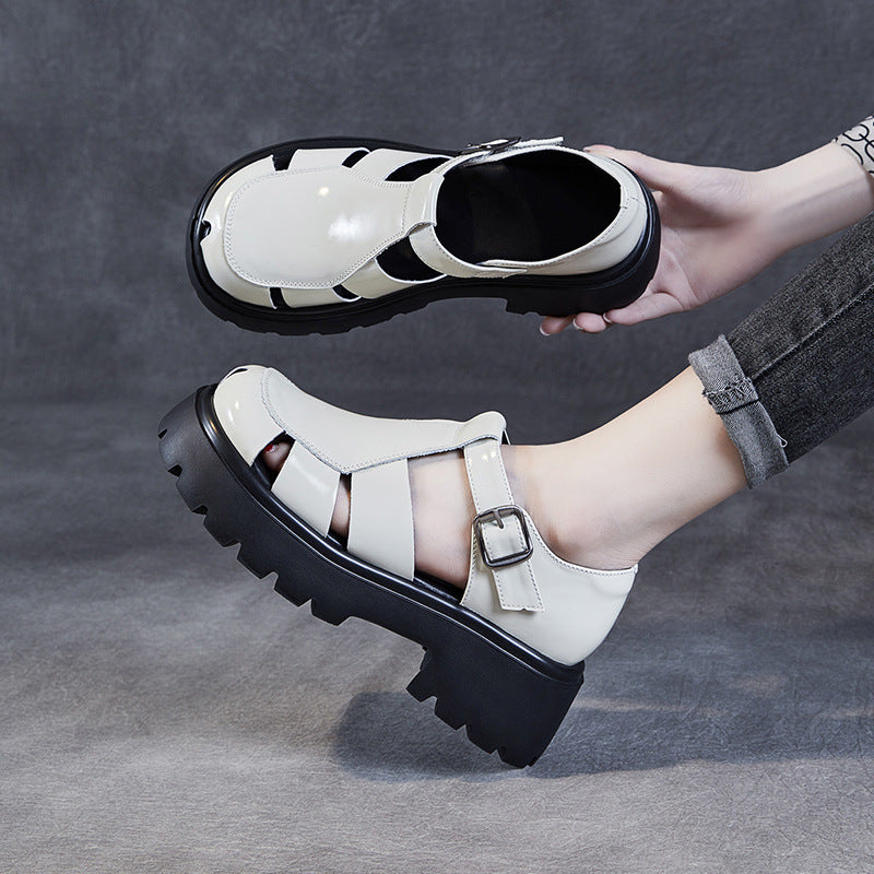 Femme Chunky Platform Spænde Sandaler med åbent design Stilla