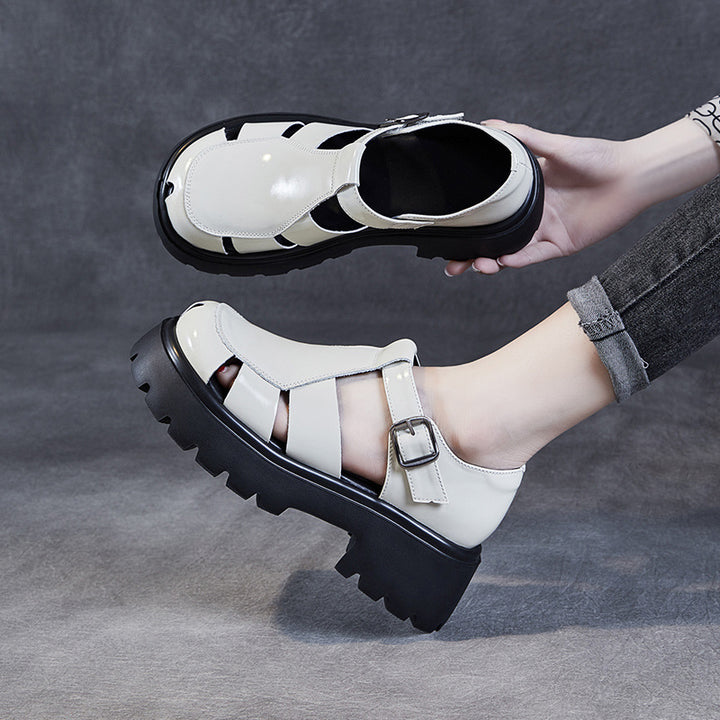 Femme Chunky Platform Spænde Sandaler med åbent design Stilla