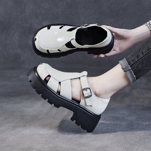 Femme Chunky Platform Spænde Sandaler med åbent design Stilla