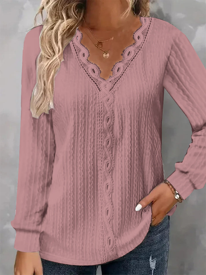 Dame Sweater med spidsstruktur Stilla