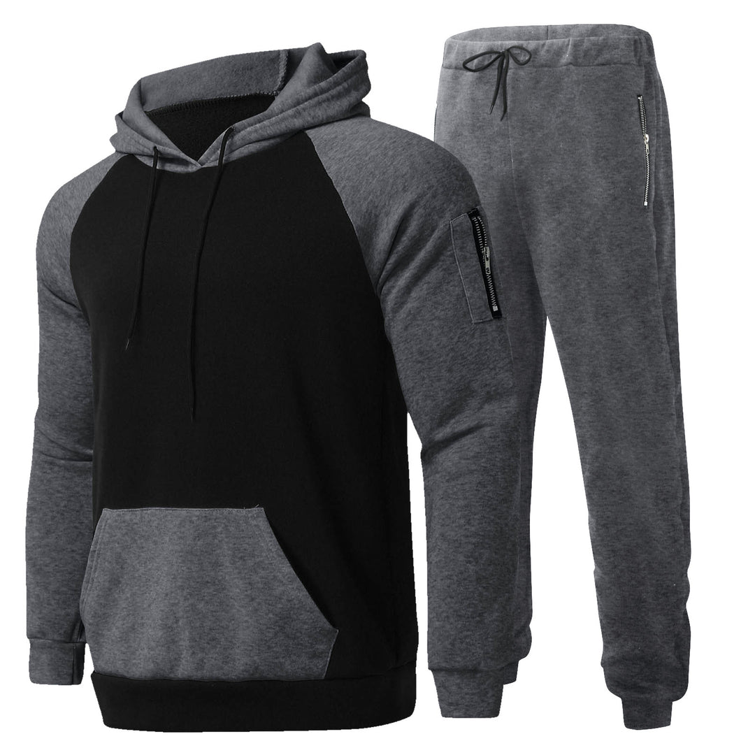 Herrer Sportiv Hoodie- og Joggingbukser-Sæt med åndbart Struktur Stilla