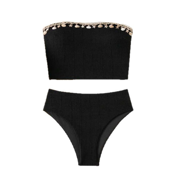 Dame Bandeau Bikini-sæt med muslinger Stilla