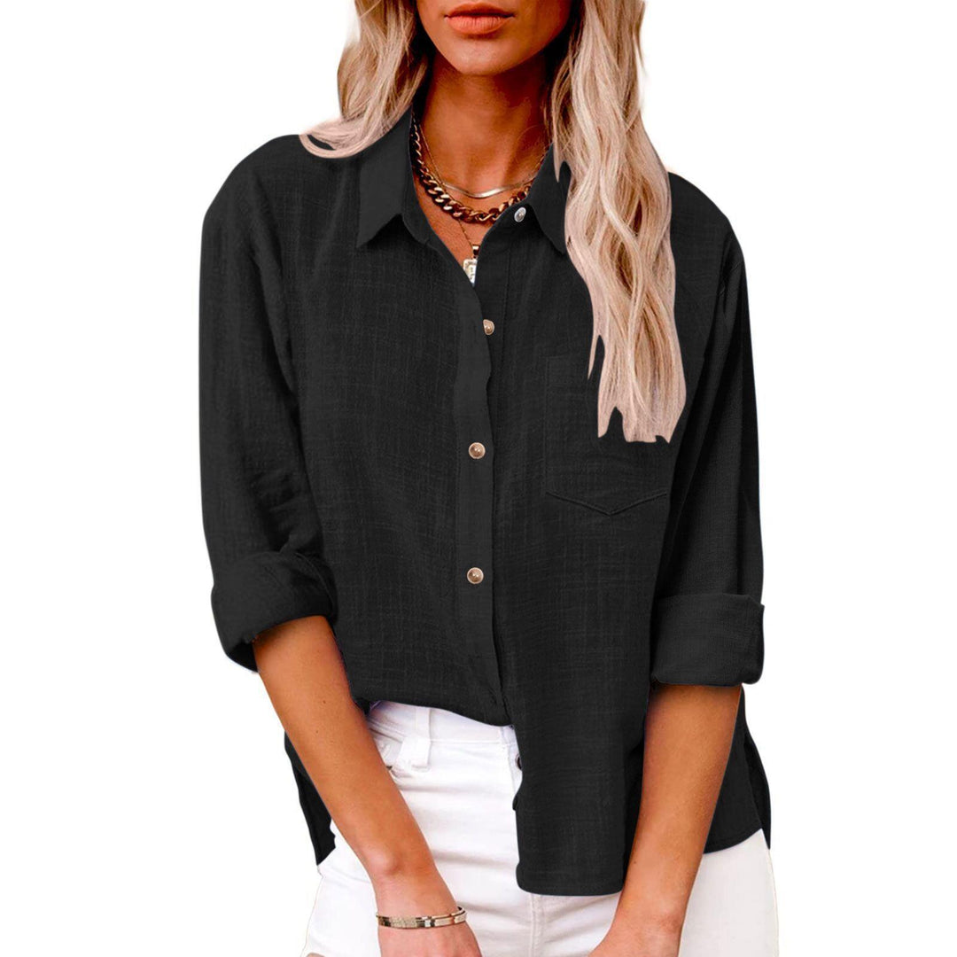 Dame afslappet linned bluse Stilla